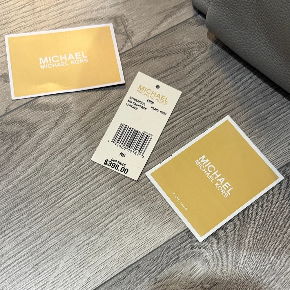 Michael Kors Light Gray Backpack - Picture 8 of 8